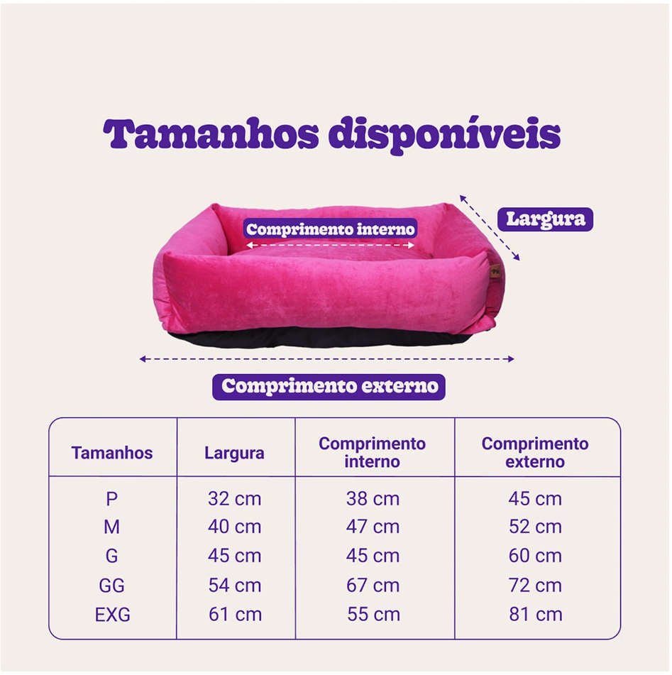 Cama Pickorruchos Top Confort Rosa - Tam. EXG