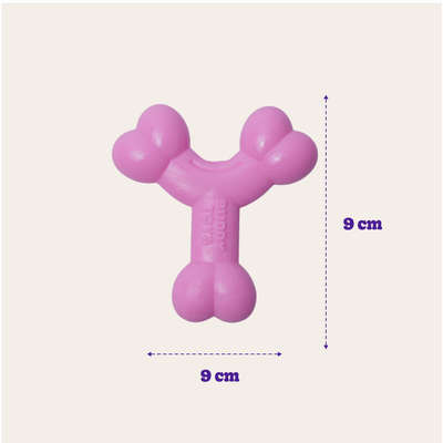 Brinquedo Buddy Toys Ossinho Rosa para Filhotes