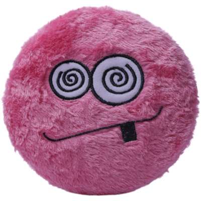 Brinquedo Chalesco Pelúcia Emoticon Crazy para Cães