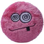 Brinquedo Chalesco Pelúcia Emoticon Crazy para Cães - Tam. Único