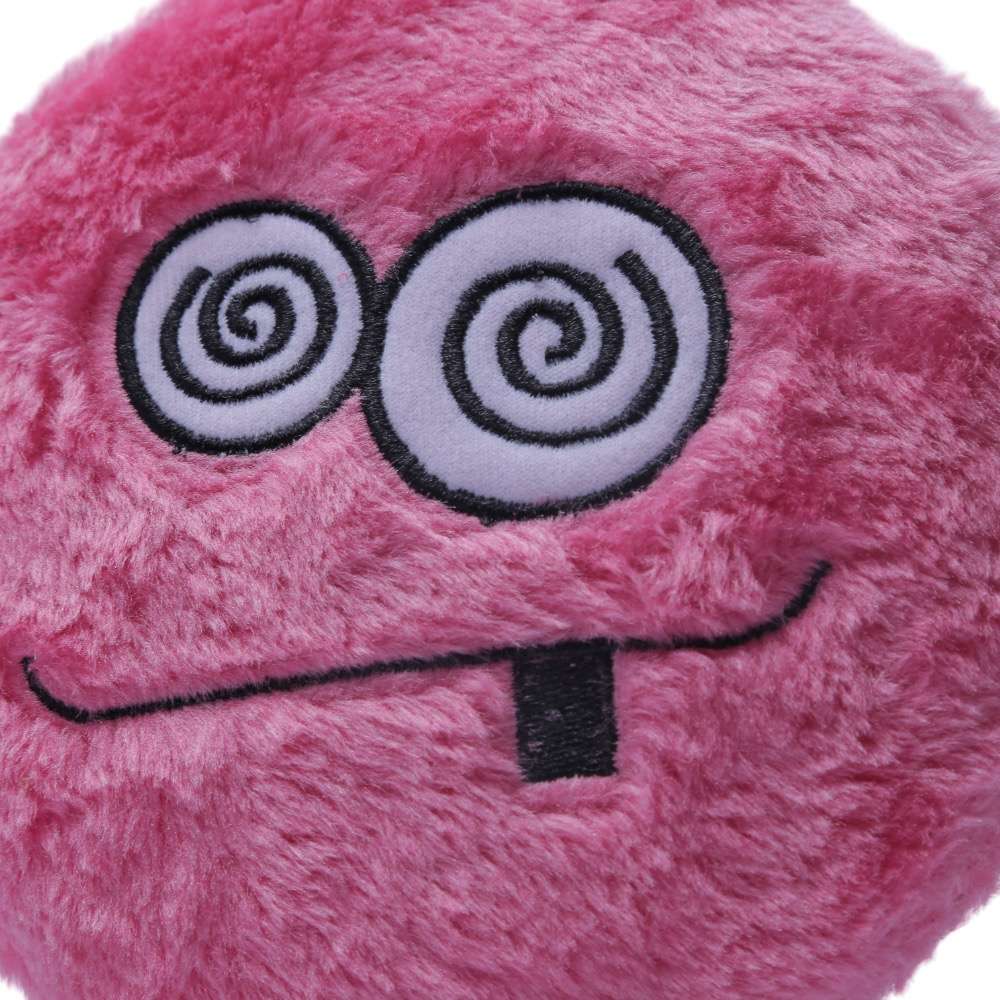 Brinquedo Chalesco Pelúcia Emoticon Crazy para Cães - Tam. Único