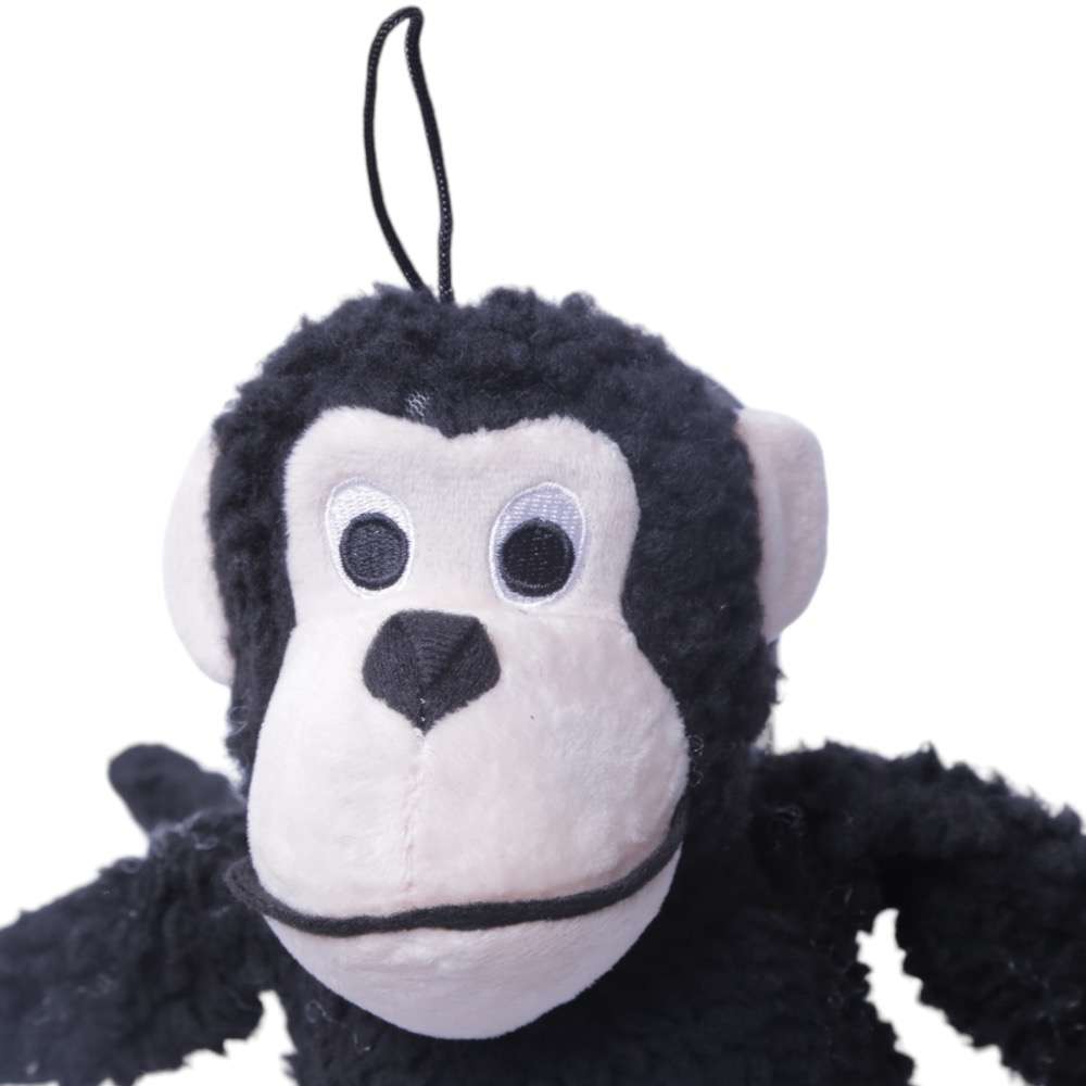 Brinquedo Jambo Mordedor Pelúcia Macaco Kelev Preto - Tam. G