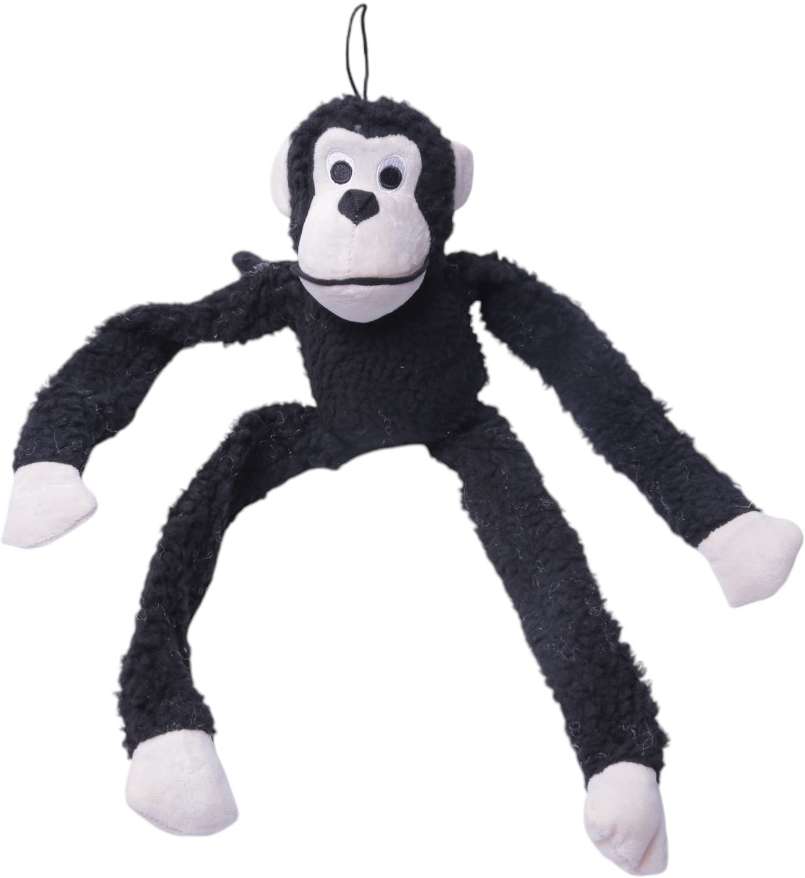 Brinquedo Jambo Mordedor Pelúcia Macaco Kelev Preto - Tam. G