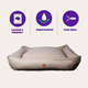 Cama Pacco Puppy King Ecotec Lisa Bege para Cães