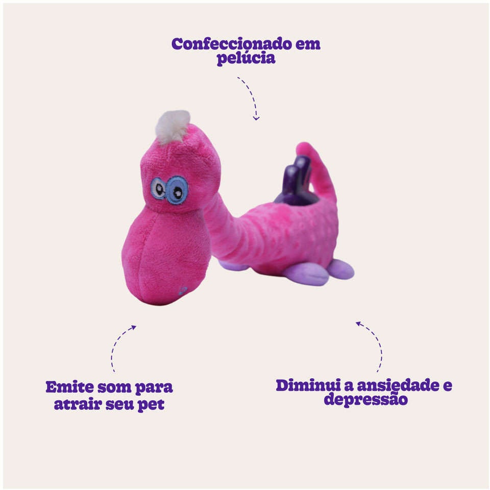 Brinquedo Chalesco Pelúcia Dinopet para Cães - Tam. Único