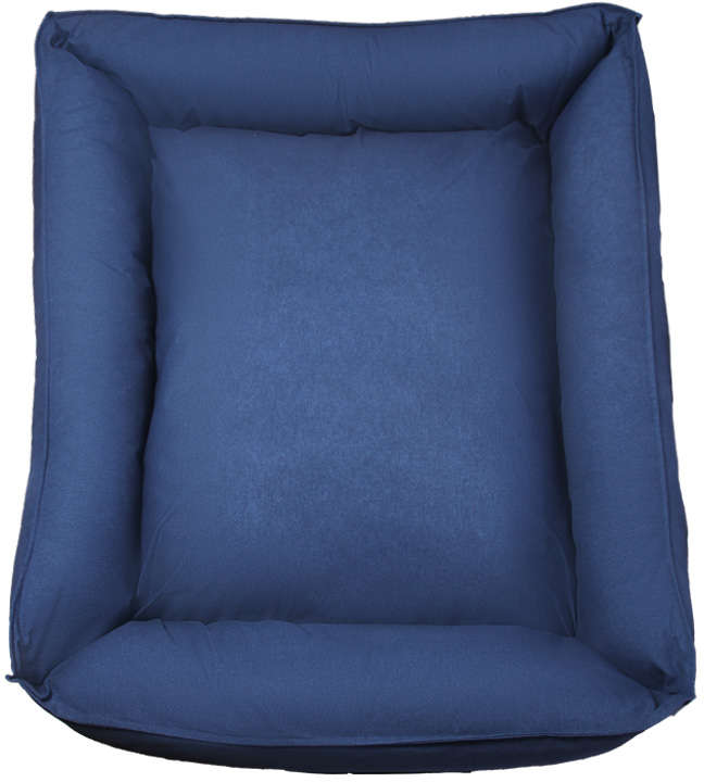 Cama Pacco Puppy King Ecotec Lisa Azul para Cães - Tam. Único