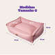 Cama Pacco Puppy Nature Rose 100% Algodão para Cães