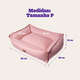 Cama Pacco Puppy Nature Rose 100% Algodão para Cães