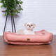Cama Pacco Puppy Nature Rose 100% Algodão para Cães