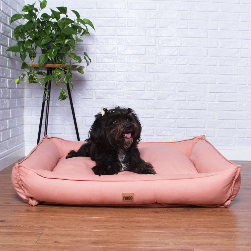 Cama Pacco Puppy Nature Rose 100% Algodão para Cães - Tam. EXG