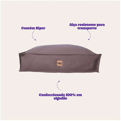 Cama Pacco Puppy Futon Ecotec Marrom para Cães