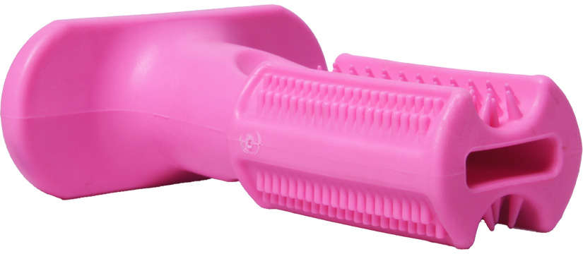 Escova Dental Truqys Pets Rosa para Cães - Tam. G