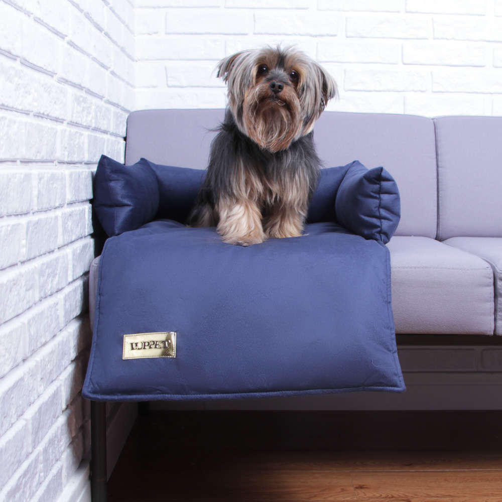 Cama Sofá Luppet Suede Marinho - Tam. Único