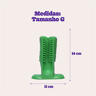 Escova Dental Truqys Pets Verde para Cães