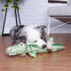 Brinquedo Jambo Mordedor Pelúcia Jacaré Long Verde