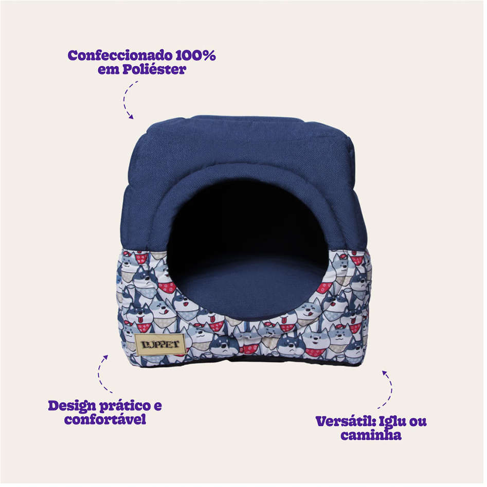 Toca Iglu Luppet Impermeavel Eco Azul - Tam. M