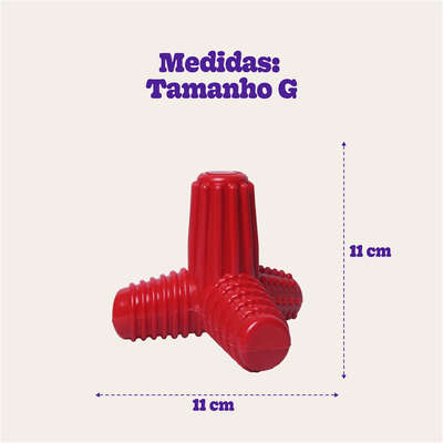 Brinquedo Mordedor Pet Games 4 Dogs Nylon Vermelho