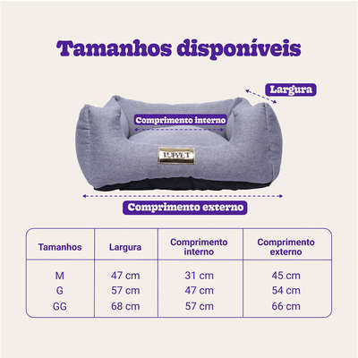 Cama Luppet Quadrada Trancoso Cinza