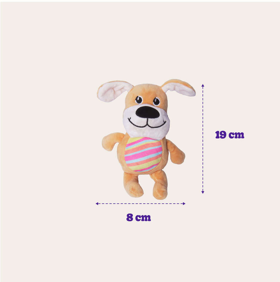 Brinquedo Pelúcia Dog Colorido para Cães - Tam. Único