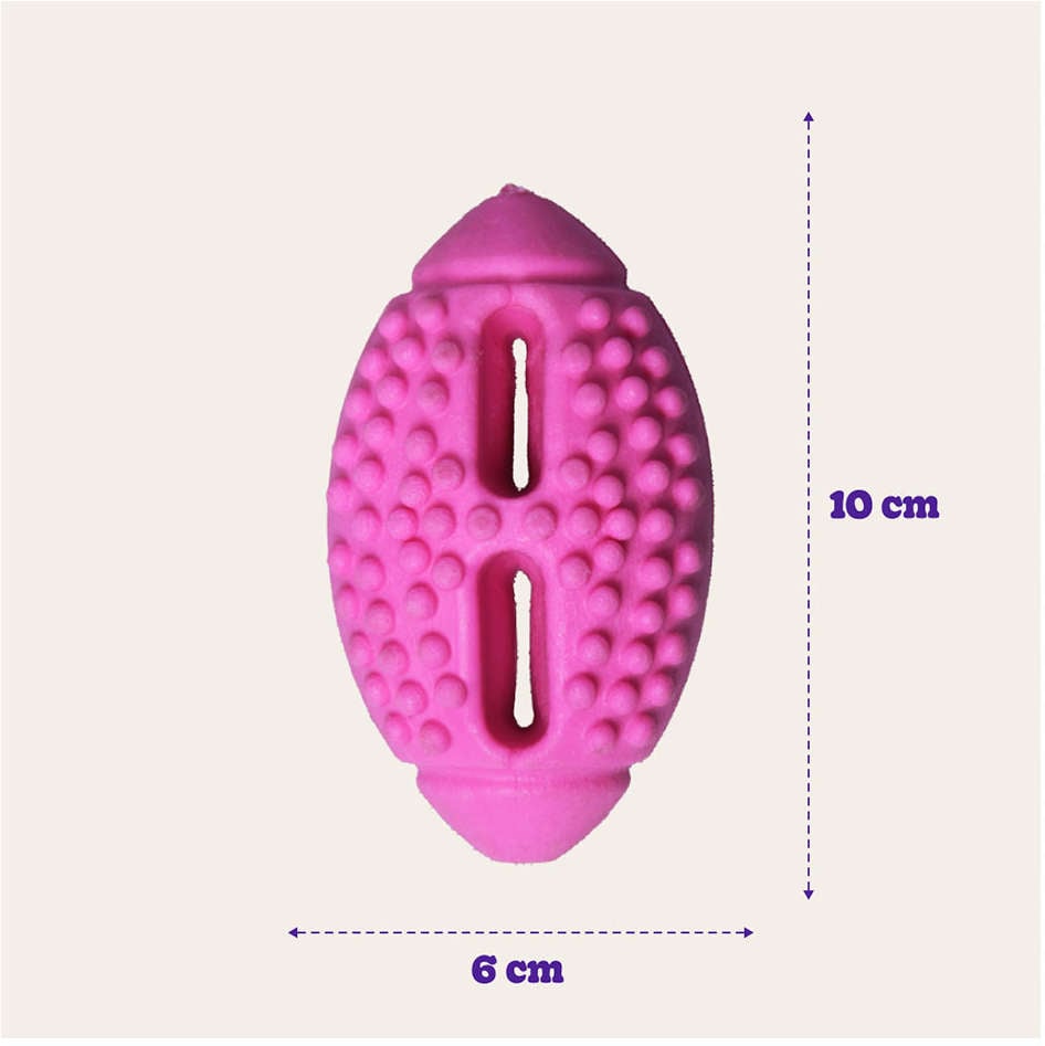 Brinquedo Pet Play Bola de Futebol Americano Rosa - Tam. Único
