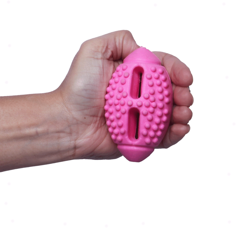 Brinquedo Pet Play Bola de Futebol Americano Rosa - Tam. Único