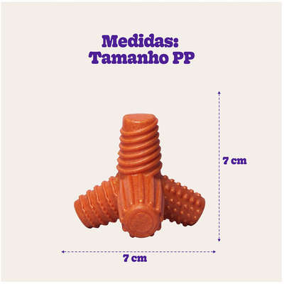 Brinquedo Mordedor Pet Games 4 Dogs Soft Laranja