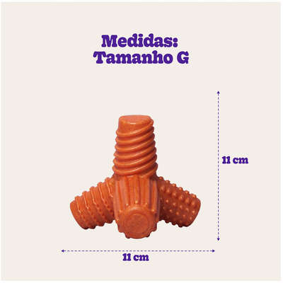 Brinquedo Mordedor Pet Games 4 Dogs Soft Laranja