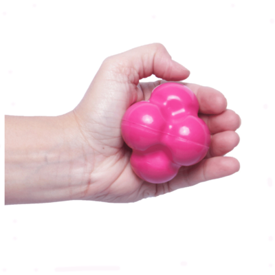 Brinquedo Bola Maciça Átomo 6 em 1 Pink para Cães
