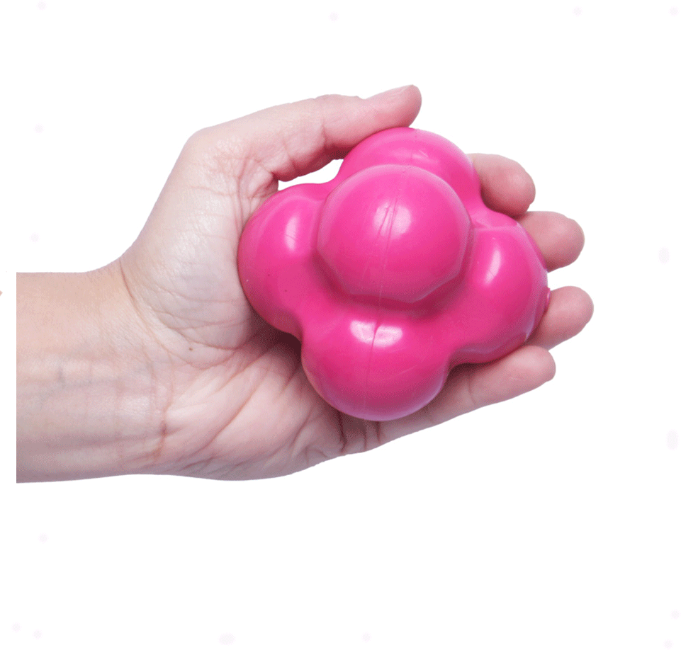 Brinquedo Bola Maciça Átomo 6 em 1 Pink para Cães - Tam. G