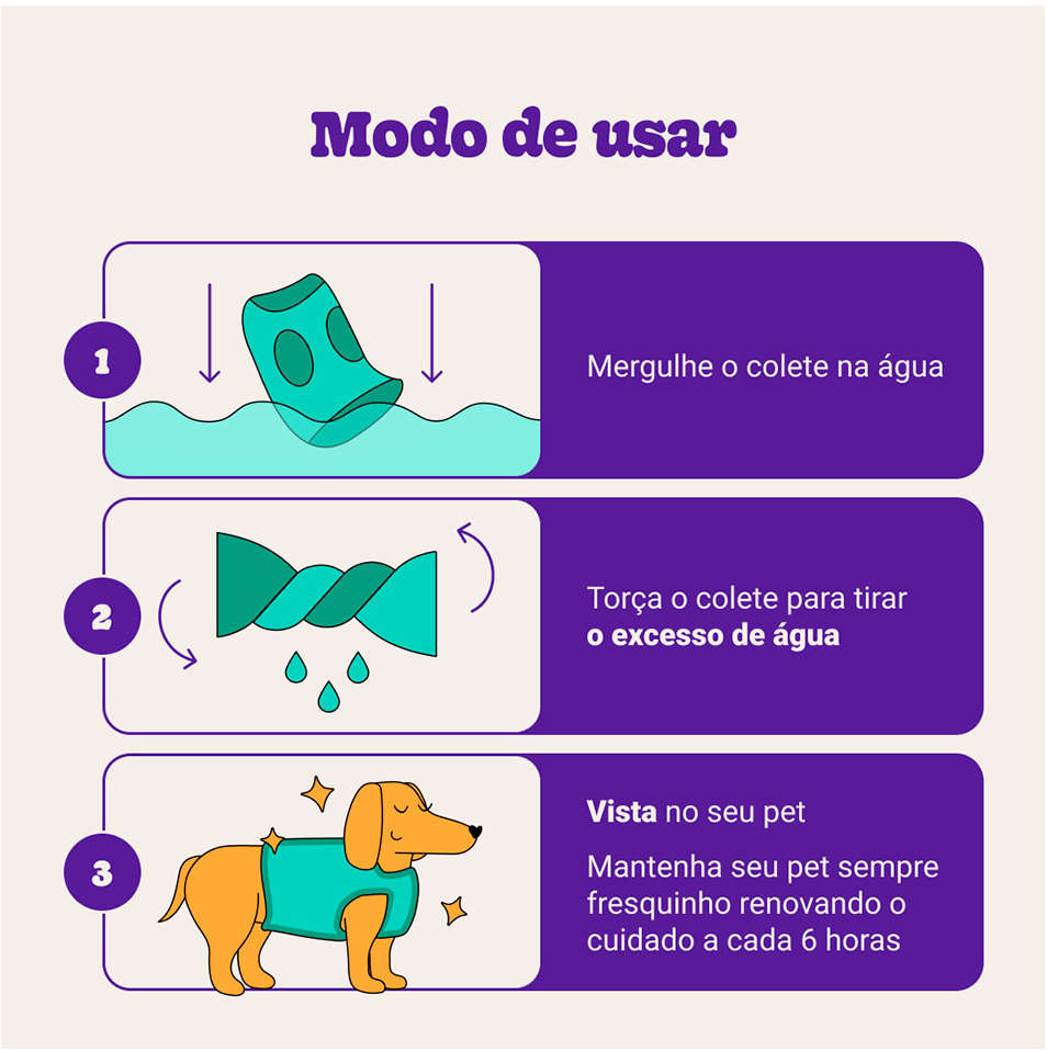 Colete Gelado GF Pet Tiffany para Cães - Tam. M