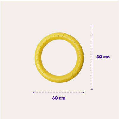 Brinquedo Jambo Mordedor Anel Ring Strong Amarelo