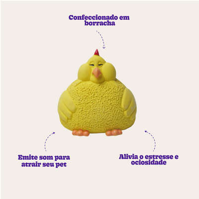 Brinquedo Galinha Dourada Textures para Cães