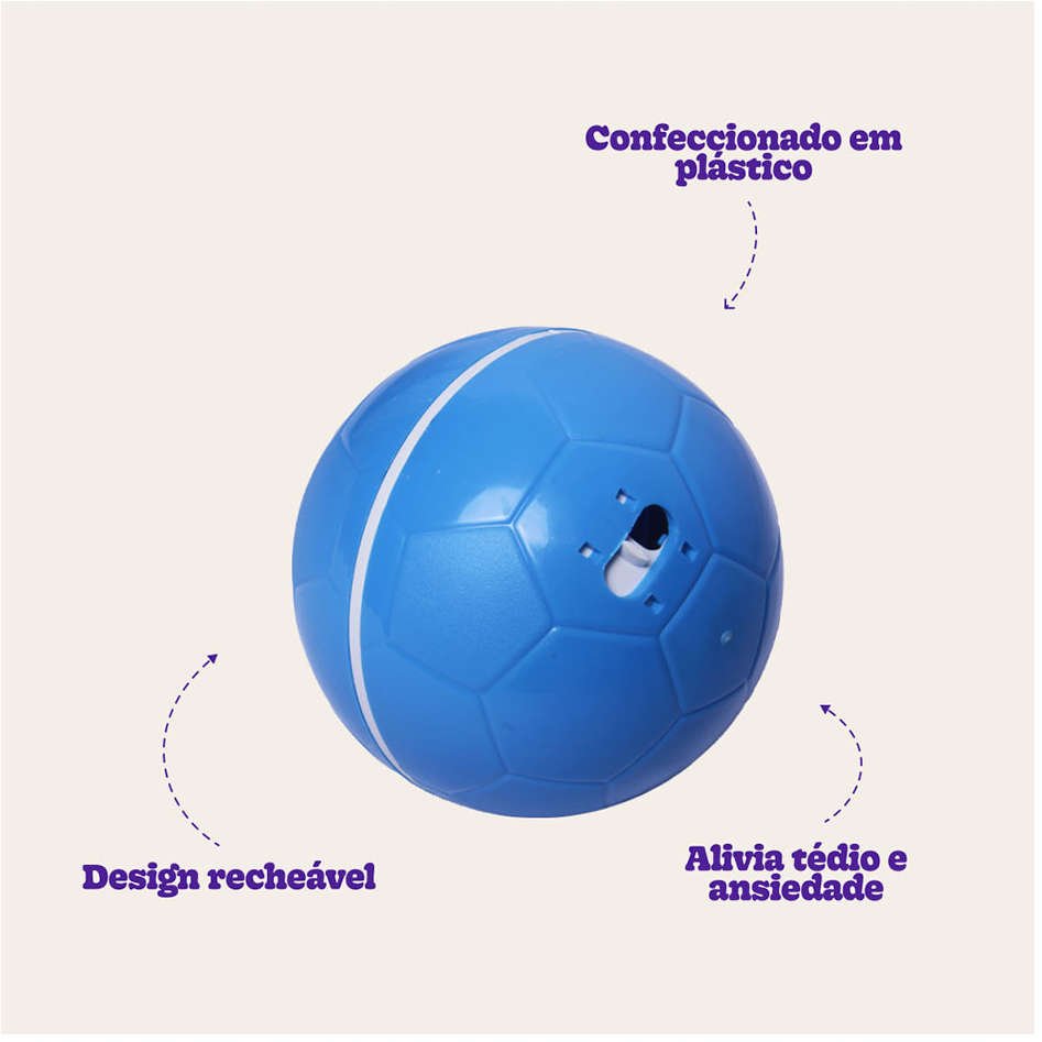 Brinquedo Amicus Crazy Ball Azul para Cães - Tam. Único