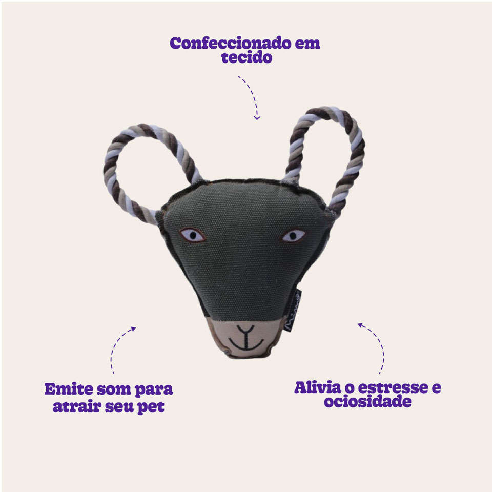 Brinquedo Canvas Cabra para Cães - Tam. Único