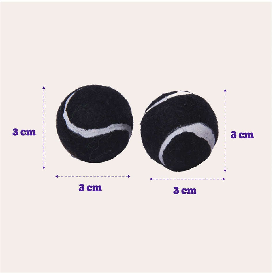 Brinquedo Bola de Tênis Extra Forte Pequeno para Cães - 2 Unidades