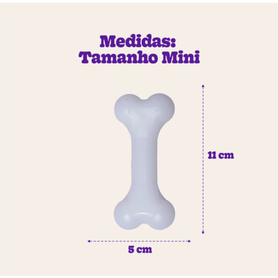 Brinquedo LCM Osso de Nylon Duraflex Branco