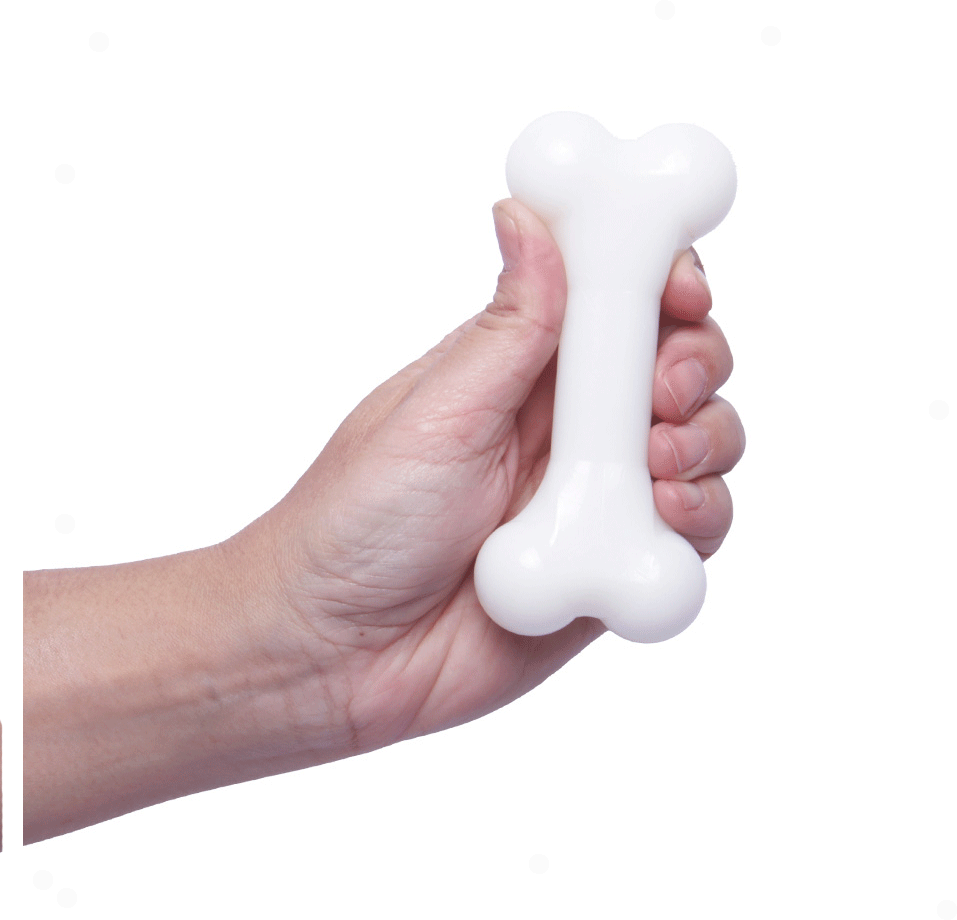 Brinquedo LCM Osso de Nylon Duraflex Branco Max - Tam. Único