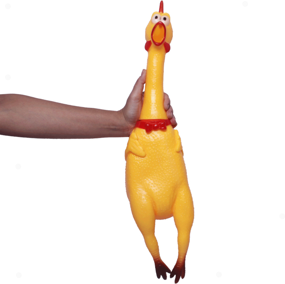 Brinquedo Sonoro The Pets Brasil Frango Gritador - Tam. GG
