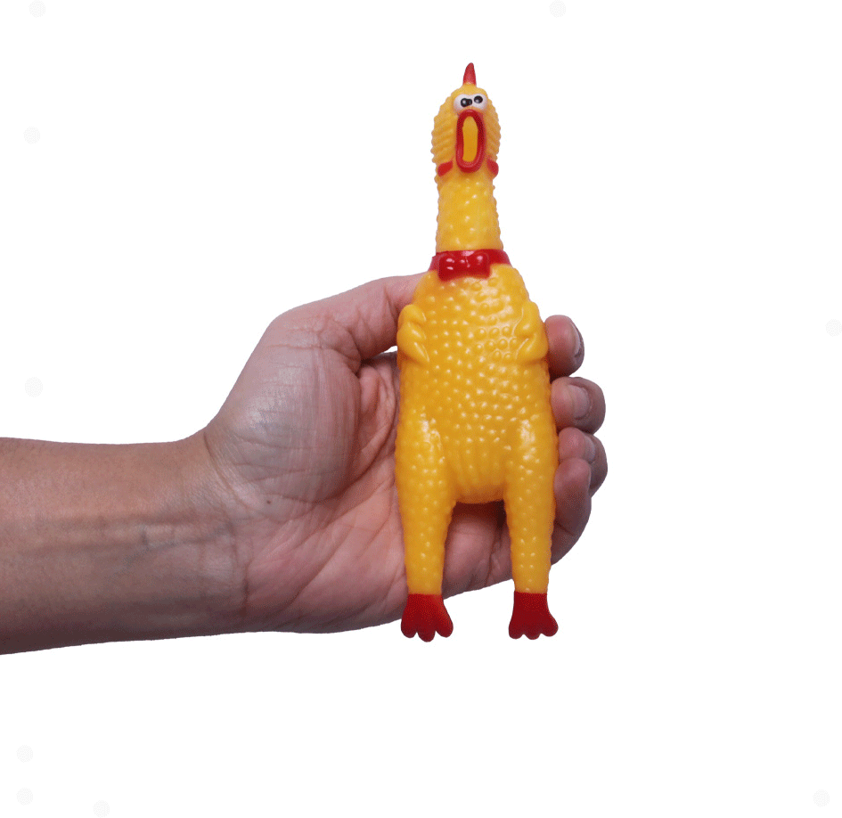 Brinquedo Sonoro The Pets Brasil Frango Gritador - Tam. P
