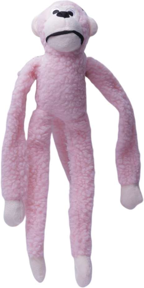 Brinquedo Jambo Mordedor Pelúcia Macaco Kelev Rosa - Tam. G
