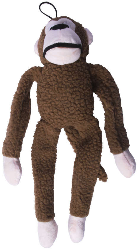 Brinquedo Jambo Mordedor Pelúcia Macaco Kelev Bege - Tam. M