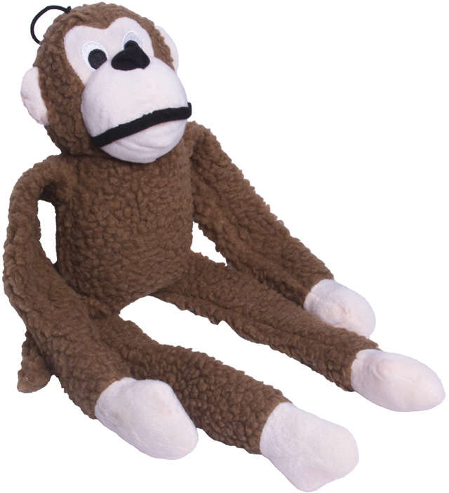 Brinquedo Jambo Mordedor Pelúcia Macaco Kelev Bege - Tam. M