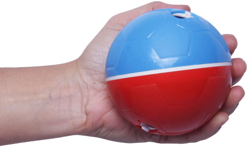 Brinquedo Amicus Crazy Ball Vermelho e Azul para Cães - Tam. P