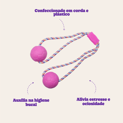 Brinquedo Duo Ball Divercão Rosa