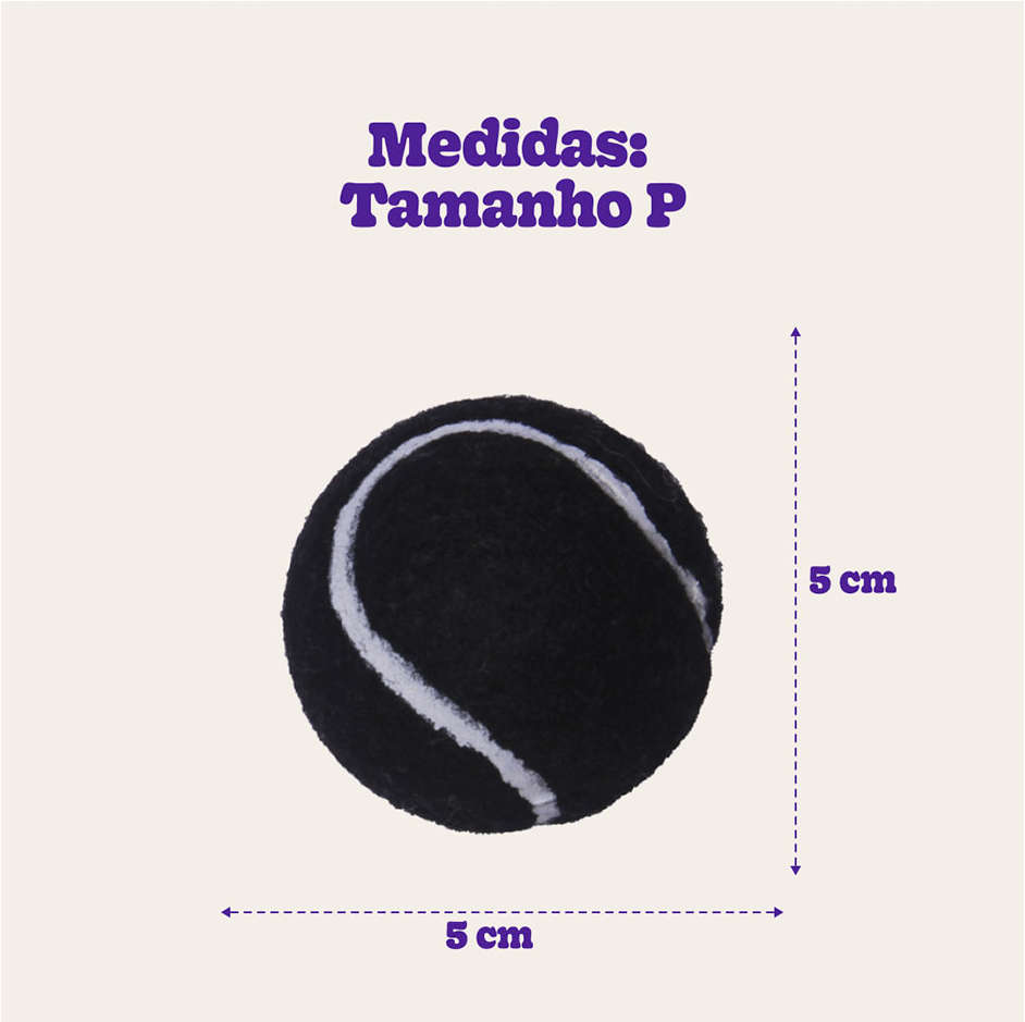 Brinquedo Bola de Tênis Extra Forte para Cães - Tam. P