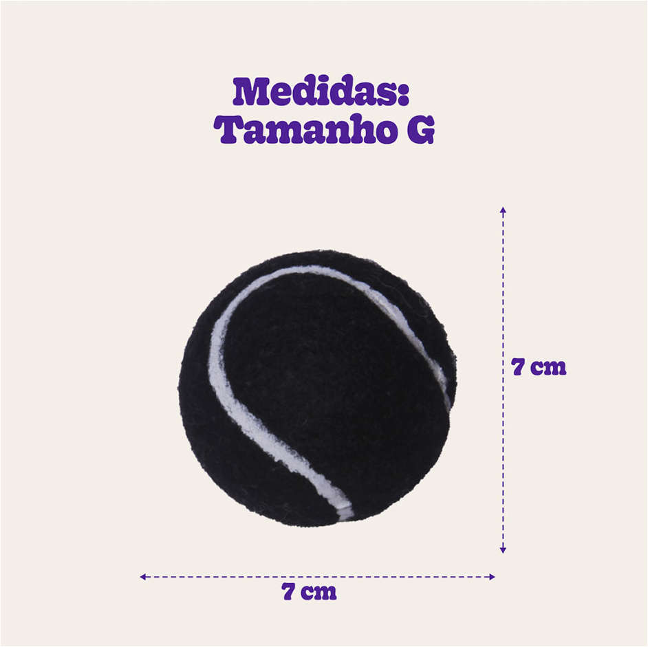 Brinquedo Bola de Tênis Extra Forte para Cães - Tam. G