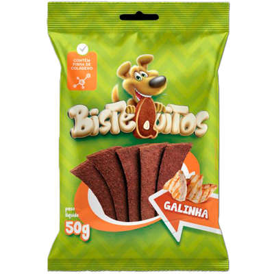 Bifinho Petitos Bistequitos para Cães Adultos Sabor Galinha