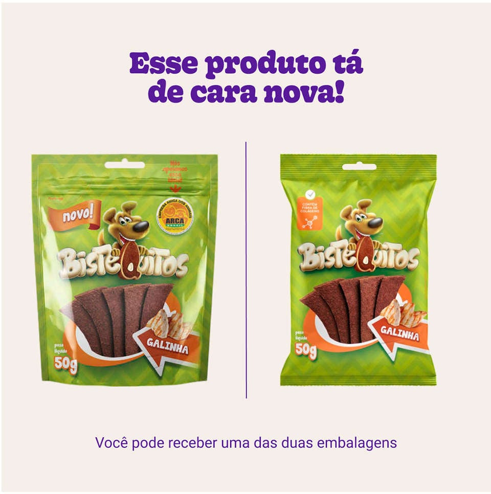 Bifinho Petitos para Cães Adultos Sabor Galinha - 50g