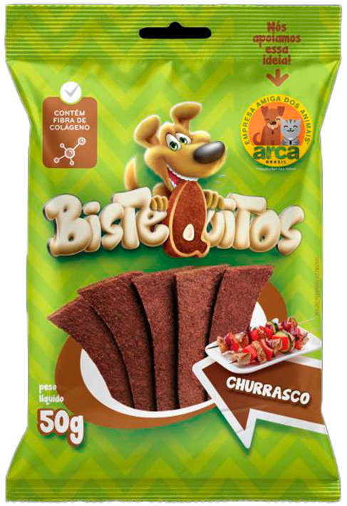 Bifinho Petitos Bistequitos para Cães Adultos Sabor Churrasco - 50g