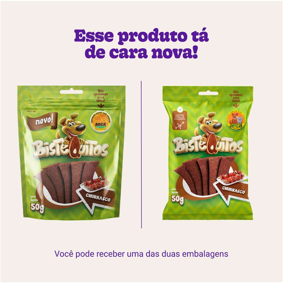 Bifinho Petitos Bistequitos para Cães Adultos Sabor Churrasco - 50g